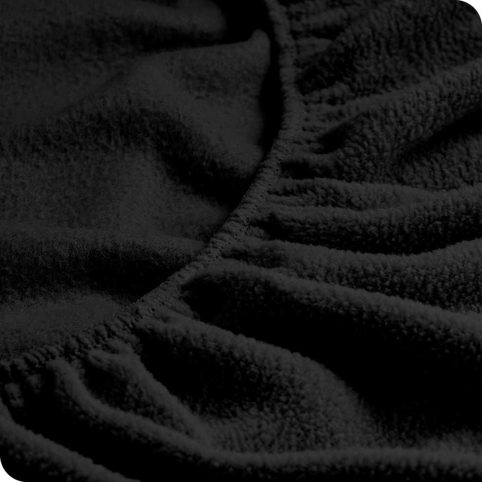 Polar Fleece Sheet Set, Black, King