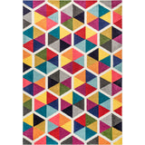 Nuloom Prismatic Simon Honeycomb Area Rug, Multicolor 8'x10'