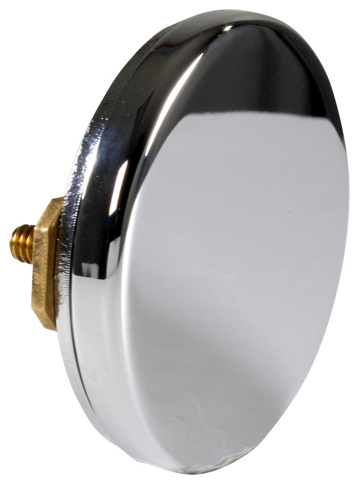 Illusionary Ball Joint Overflow with ADA approved Tip-Toe Drain, Polished Chrome