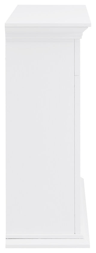 Torron Color Changing Marble Tiled Fireplace, White