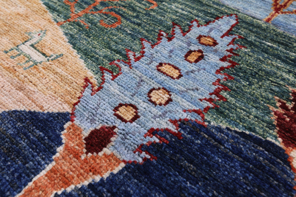 Hand Knotted Tribal Persian Gabbeh Wool Rug 3' 4" X 5' 0" Q11342