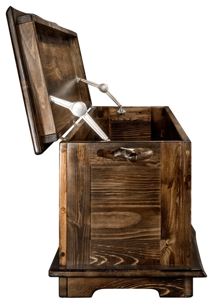 Big Sky Collection Live Edge, 4' Blanket Chest, Provincial Stain