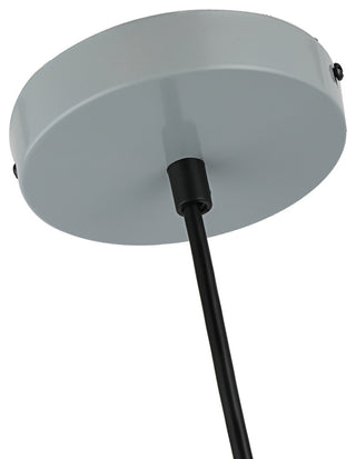 Ironclad Contemporary-Style 1 Light Gray And White Ceiling Mini Pendant 8" Wide