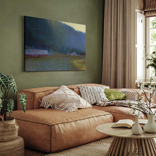 "Riverside Journey" - Peaceful River Landscape Canvas Art