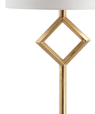 Juno Metal LED Floor Lamp, Gold Leaf, 62.5"