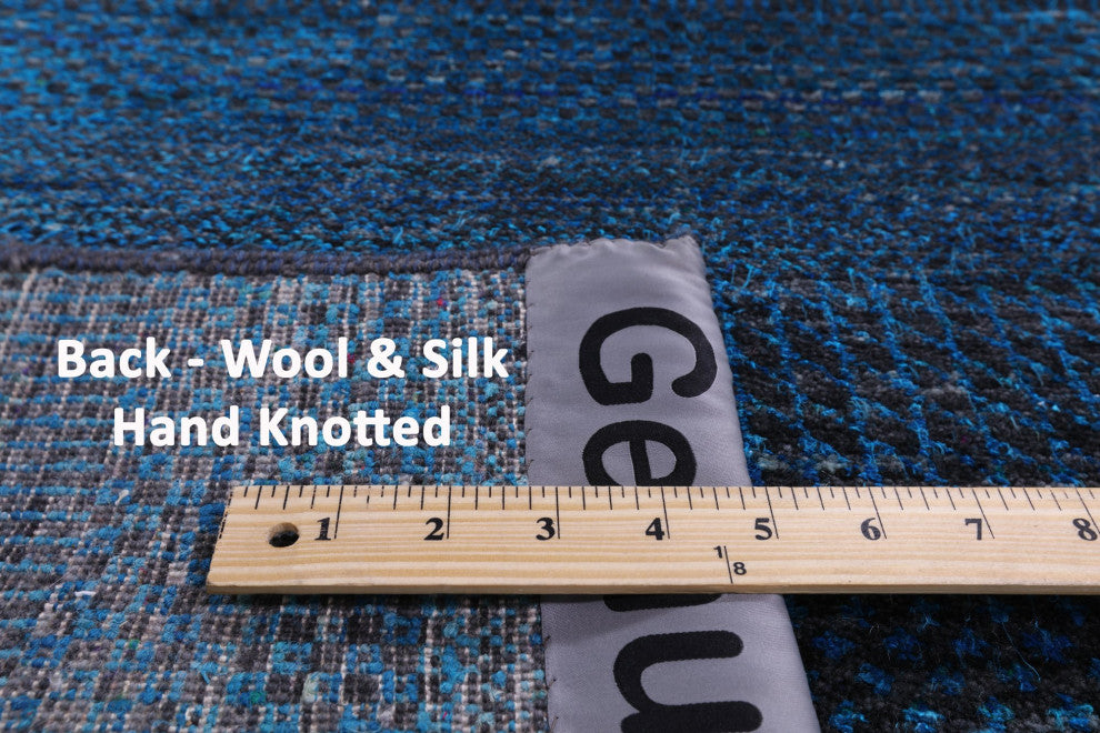 2' 5" X 18' 3" Runner Super Savannah Gabbeh Wool and Silk Handmade Rug Q6887