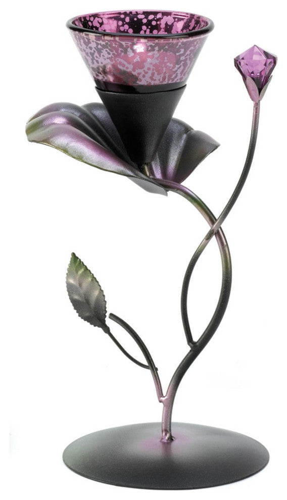 Lilac Lily Pad Tealight Holder