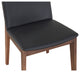 Mid - Century Modern Deco Dining Chair Black Pvc - M2 - Black