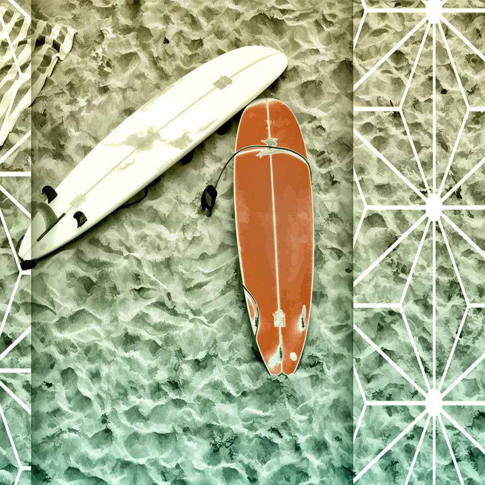 "Surf's Up Four" Paper, 32"x48"