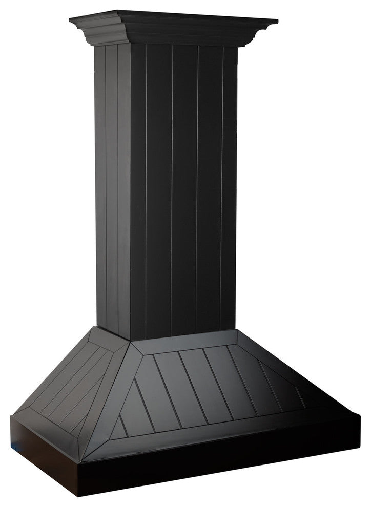 ZLINE 30" Wooden Wall Mount Range Hood in Black (KPCC-30)