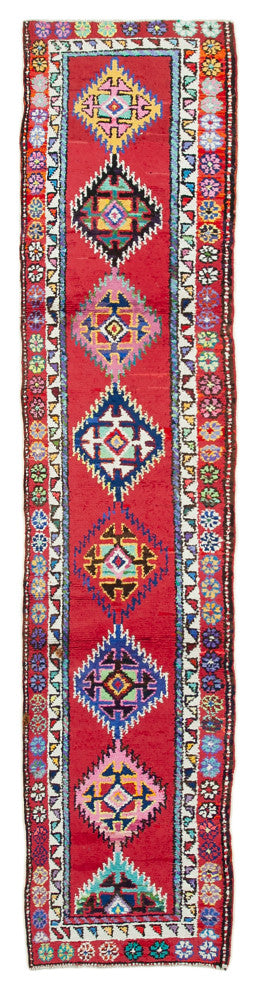 Rug N Carpet - Handmade Oriental 2' 10" x 13' 0" One-of-a-Kind Runner Rug