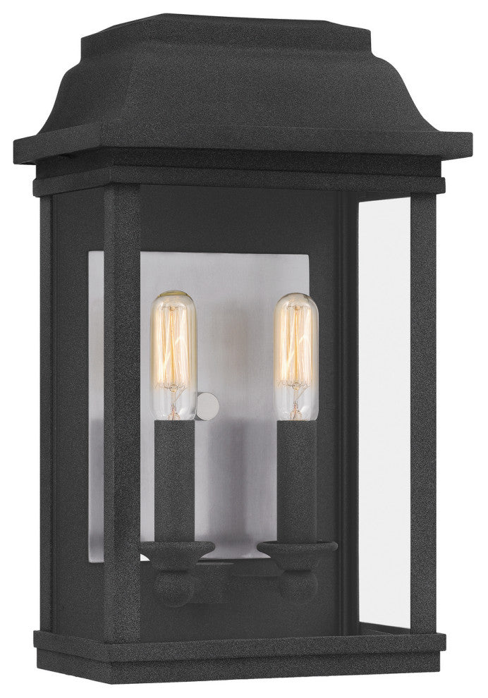 Quoizel BERK8409MB 2-Light Outdoor Wall Lantern, Berkley