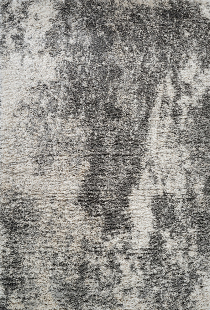 Shag Ridley Gray/Beige Rug, Gray, 6'6"x9'6"