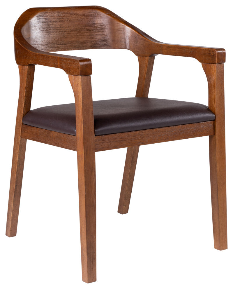 Boraam Rasmus Dining Armchairs, Chestnut Wire-Brush, Set of 2