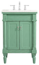 Lewis 24" Single Bathroom Vanity, Vintage Mint