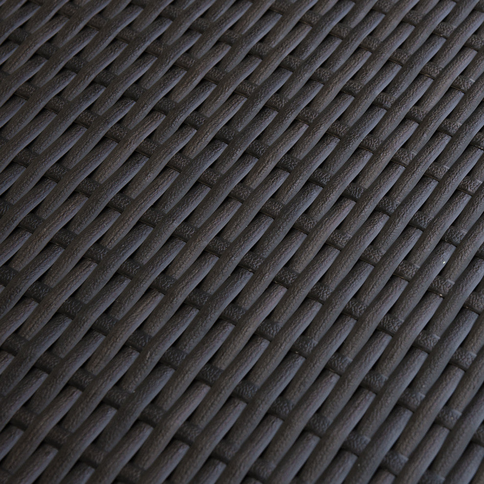 Deco Deluxe 5 Piece Sunbrella Outdoor Motion Club and Ottoman Set, Sunset Red