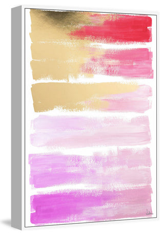 "Shades of Pink" Floater Framed Painting Print, Canvas, 16"x24"