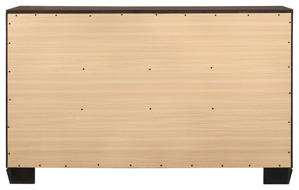 Kauffman 6-drawer Dresser Dark Cocoa