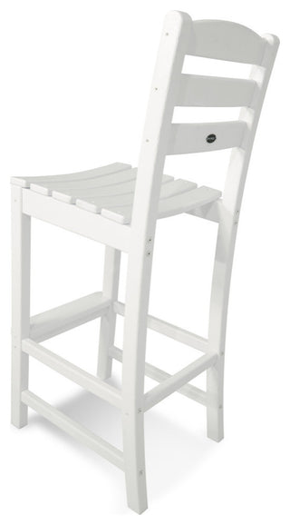 Polywood La Casa Cafe Bar Side Chair, White