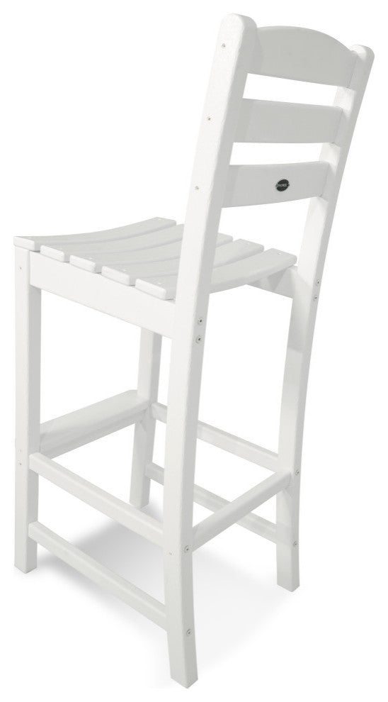 Polywood La Casa Cafe Bar Side Chair, White