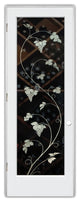 Wine Door - Vineyard Grapes Unfurled - Primed - 32" x 84" - Knob on Right -...