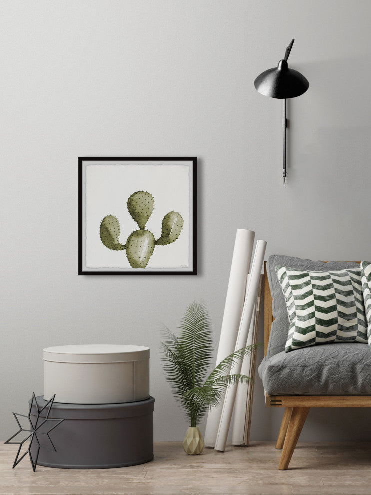 "Cactus Arms" Framed Painting Print, 32x32