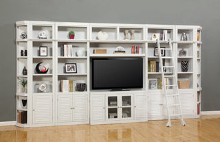 Parker House Boca 9 Piece Entertainment Wall With Corner Bookcases
