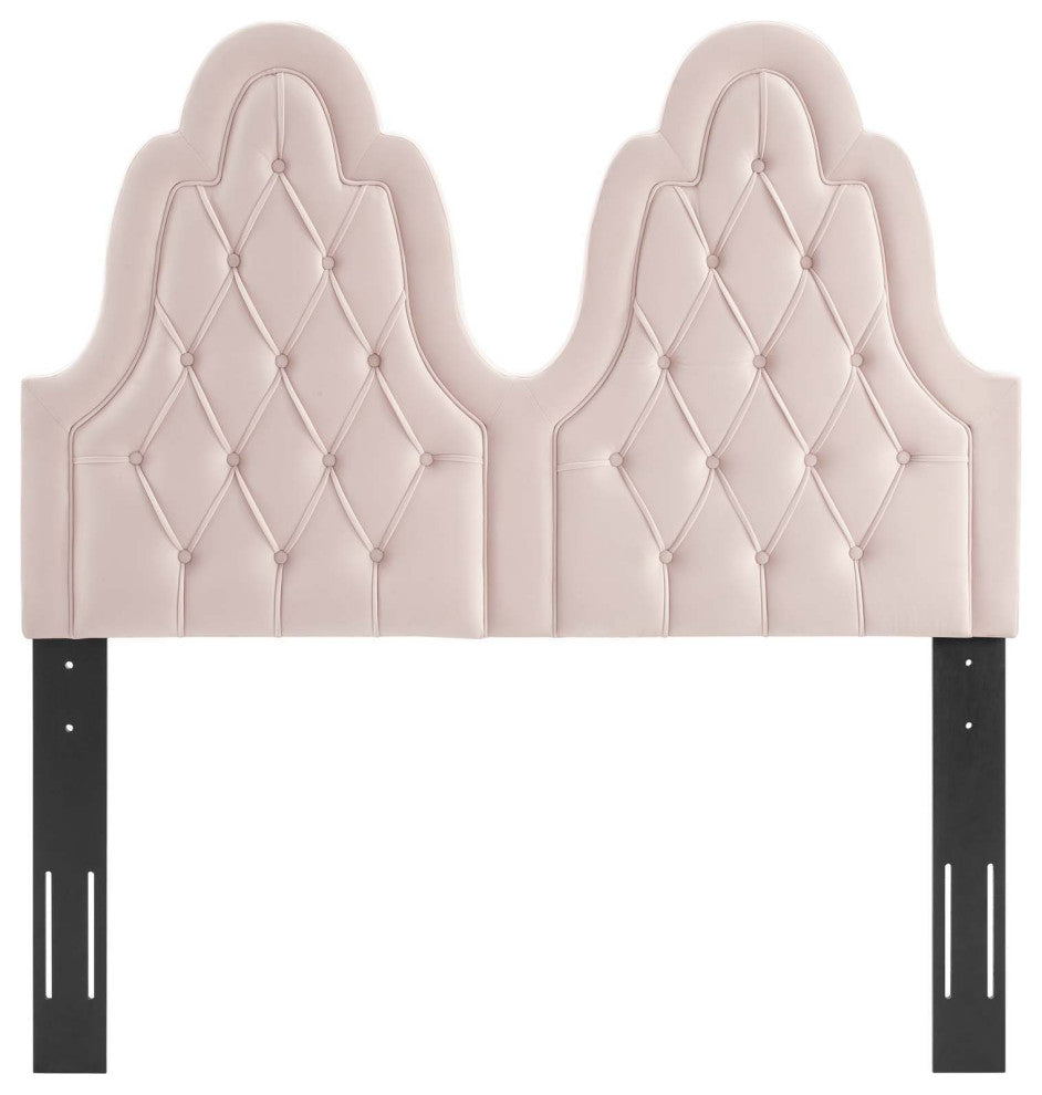 Augustine Tufted Performance Velvet King/California King Headboard Pink