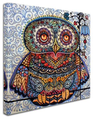 Oxana Ziaka 'Magic Graphic Owl' Canvas Art, 14" x 14"