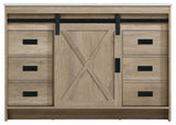 Home Living 48" Single Bathroom Vanity, Natural Oak