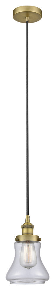 Innovations 616-1PH-BB-G192 1-Light Mini Pendant, Brushed Brass