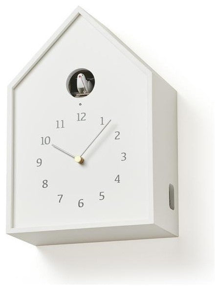 Lemnos Birdhouse Clock Natural