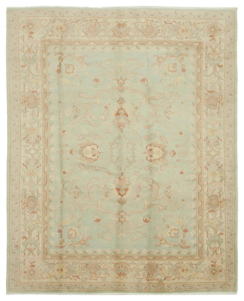 Rug N Carpet - Handwoven Oriental 8' 0" x 10' 0" Decorative Oushak Area Rug