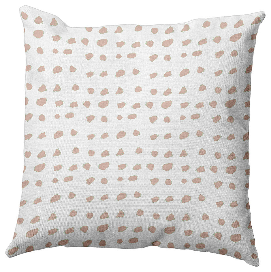 Dot Of Spots Decorative Throw Pillow, Sunwashed Brick, 20"x20"