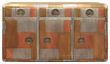 Mar Vista 3-Drawer 3-Door Sideboard with Copper Metal Cladding