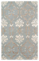 5" X8" X 0.5" Gray Wool Area Rug
