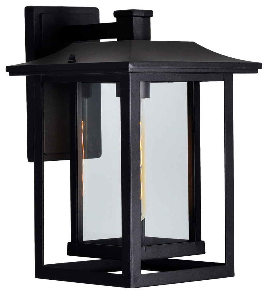 Winfield 1 Light Black Outdoor Wall Light