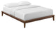 Modway Lodge Full Mates Platform Bed in Walnut