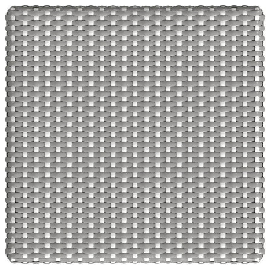 Riviera Square 24H  Rattan Counter Stool, Gray and White