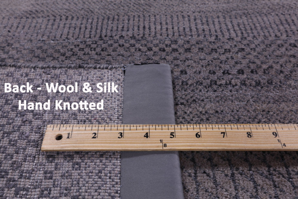 Savannah Grass Wool and Silk Handmade Rug 8' 0" X 9' 11" Q11432
