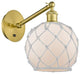Innovations 317-1W-SG-G121-8RW 1-Light Sconce, Satin Gold