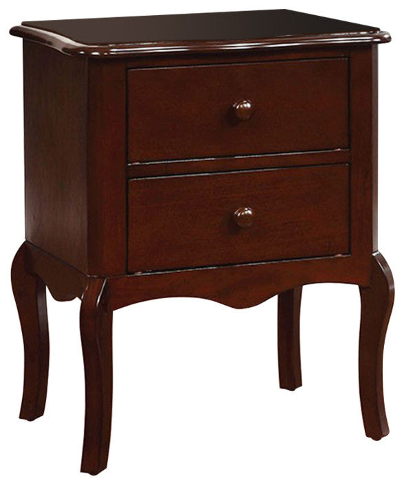 Lexie Traditional Style Night Stand Espresso