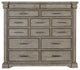 Madison Ridge 14 Drawer Master Chest in Heritage Taupe by Pulaski Furniture
