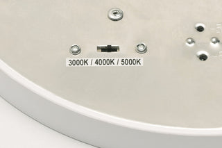 Edge Round LED Flush Mount, White, 12