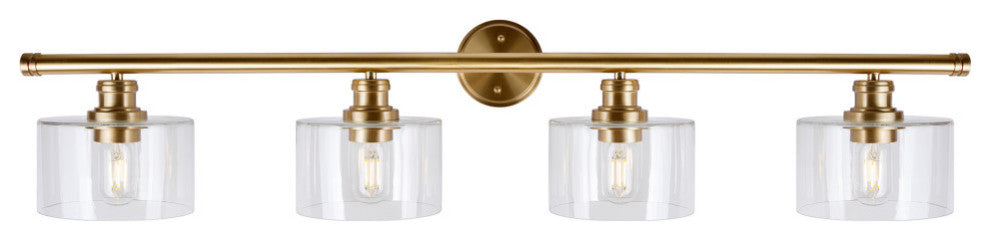 4-Light Bath Vanity Light, Soft Gold