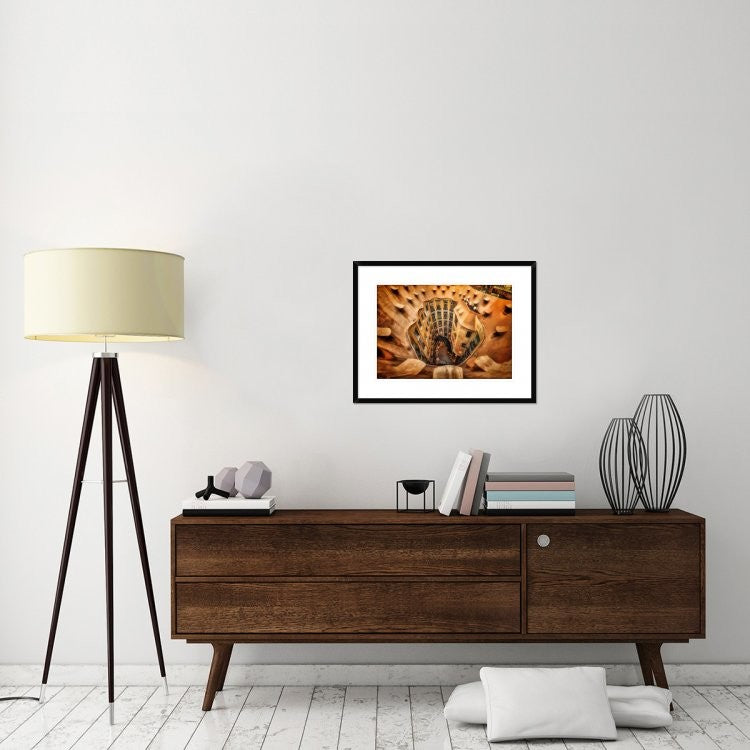 "Casa Mila La Pedrera Barcelona." Framed Digital Print by Massimo Cuomo, 30x23"