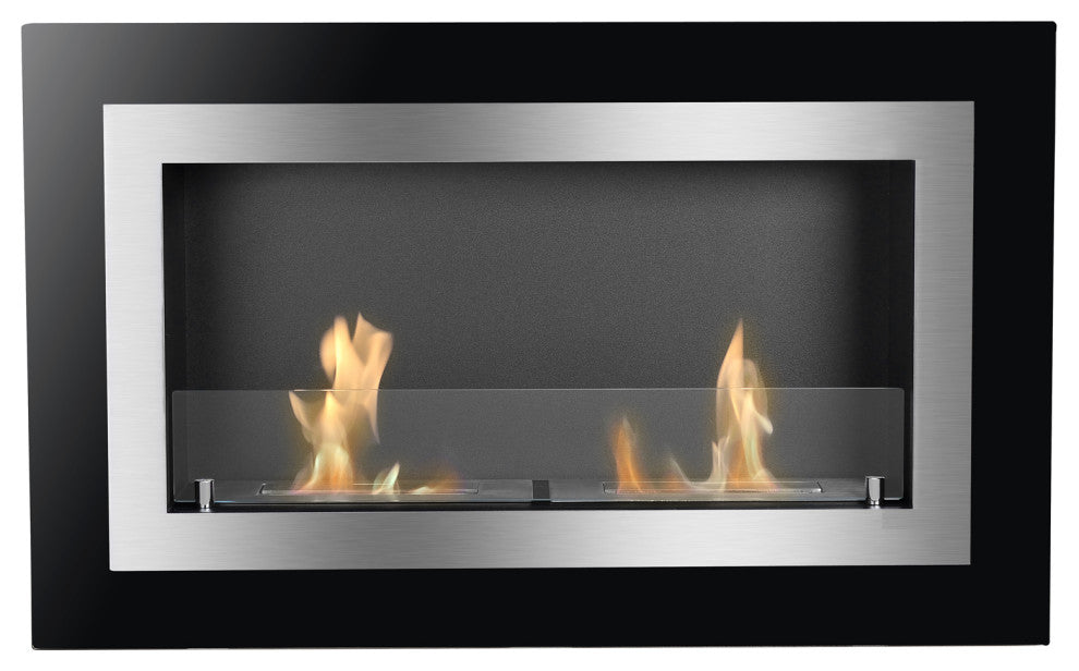 Recessed Wall Ventless Bio Ethanol Fireplace - Villa | Ignis