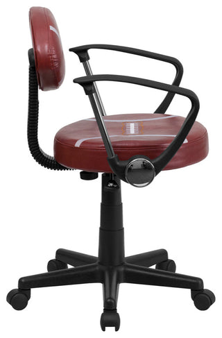 Football Swivel Task Office Chair with Arms