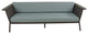 Riviera Grey Geo Sofa With Sunbrella Fabric, Canvas Jockey Red