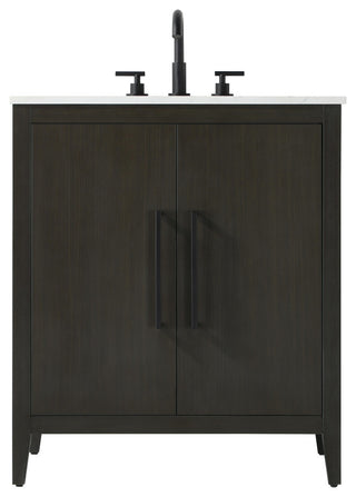 Home Living 30" Single Bathroom Vanity, Mocha Brown